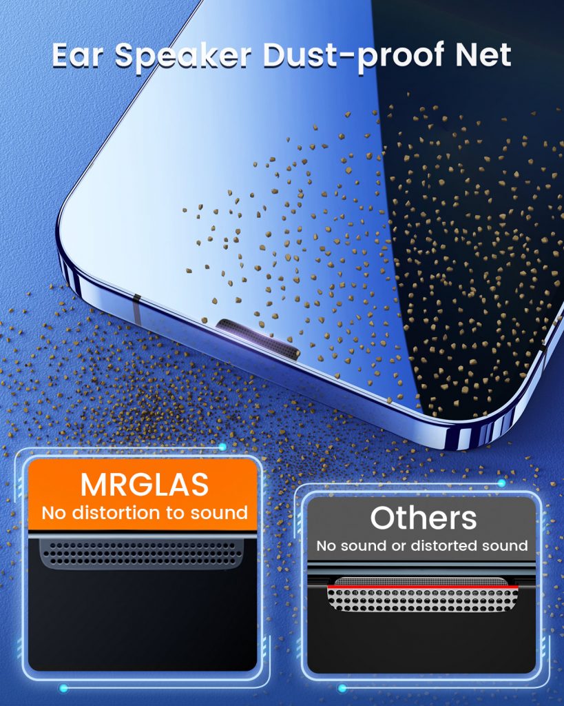 iPhone 11 Screen Protector Dimond Hard Tempered Glass Film[10X Military