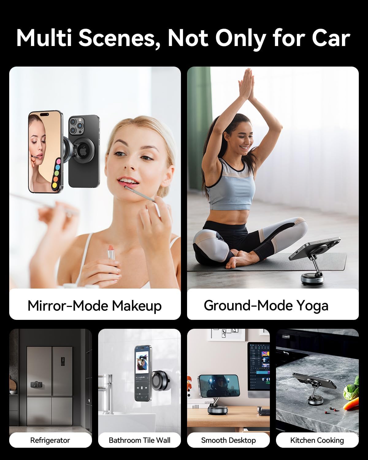 MRGLAS 2026 Upgraded for MagSafe Vacuum Car Phone Mount, Ultra Strong Magnetic Phone Holders for Your Car, 360° Adjustable Suction Cup Car Mount, for iPhone 12–17 Pro Max, Car & Truck Accessories - Image 6