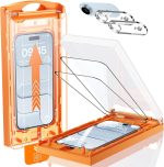 MRGLAS TOP 9H+ Glass 2+2 Packs for iPhone Air Screen Protector with Camera Lens Protector [Zero Bubble, Auto-Dust Removal] [10X Military Protection] 17 Air 6.5" Tempered Glass Full Edge Coverage