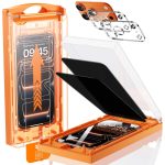 MRGLAS TOP 9H+ Glass 2+2 Packs for iPhone 17 Pro Max Privacy Screen Protector with Camera Lens Protector [Zero Bubble][10X Military Protection] 17 ProMax Tempered Glass Full Edge Coverage,Case-Friend