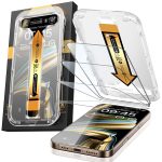 MRGLAS für iPhone 16 Pro für Panzerglas [Automatisches Kalibrierungs-Kit] [Full Screen] [TOP Bruchsicherheit Folie] [Null Blase] [Anti-Fingerabdruck] für iPhone 16 Pro 9H+ Glas Schutzfolie, 4 Stück