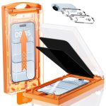 UNBREAK TOP 9H+ Glass 2+2 Packs for iPhone Air Privacy Screen Protector with Camera Lens Protector [Zero Bubble][10X Military Protection] 17 Air 6.5" Tempered Glass Full Edge Coverage,Case-Friendly